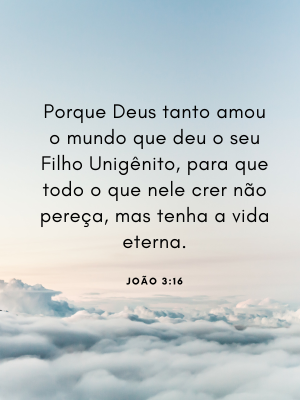 Versículos sobre o amor de Deus