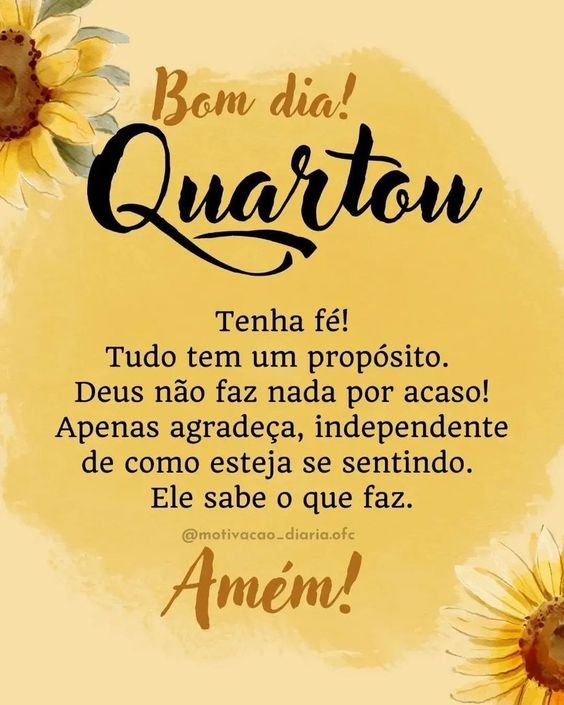 Frases de bom dia quarta-feira abençoada para whatsapp