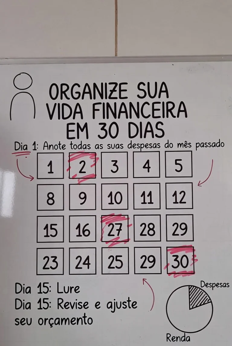 Como Organizar a Vida Financeira em 30 Dias: Um plano realista